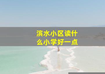 滨水小区读什么小学好一点