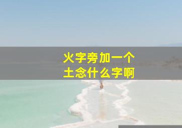 火字旁加一个土念什么字啊