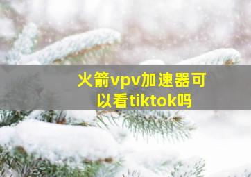 火箭vpv加速器可以看tiktok吗