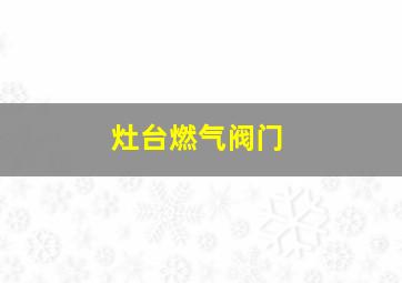 灶台燃气阀门