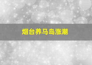 烟台养马岛涨潮