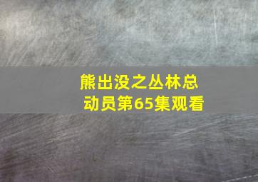 熊出没之丛林总动员第65集观看