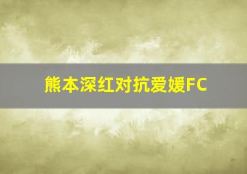 熊本深红对抗爱媛FC