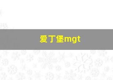 爱丁堡mgt