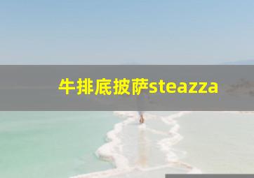 牛排底披萨steazza