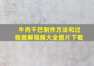 牛肉干巴制作方法和过程图解视频大全图片下载