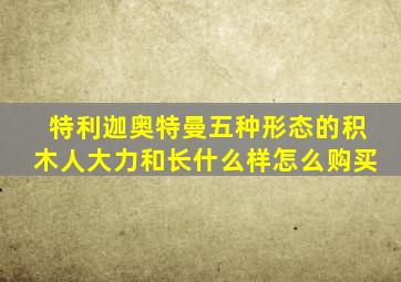 特利迦奥特曼五种形态的积木人大力和长什么样怎么购买