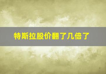 特斯拉股价翻了几倍了