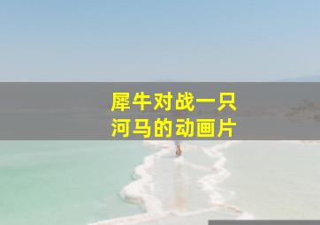 犀牛对战一只河马的动画片