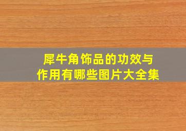 犀牛角饰品的功效与作用有哪些图片大全集