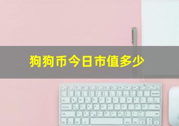 狗狗币今日市值多少