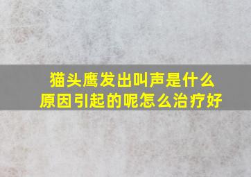 猫头鹰发出叫声是什么原因引起的呢怎么治疗好