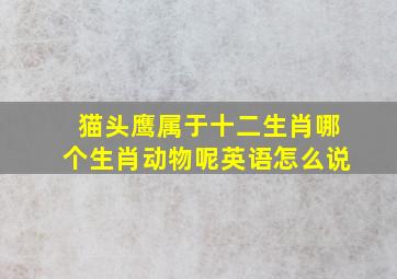 猫头鹰属于十二生肖哪个生肖动物呢英语怎么说