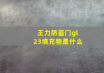 王力防盗门gl23填充物是什么