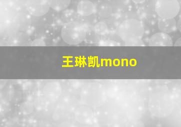 王琳凯mono