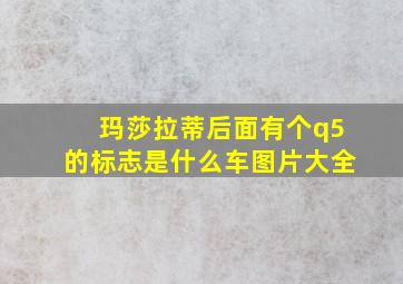 玛莎拉蒂后面有个q5的标志是什么车图片大全