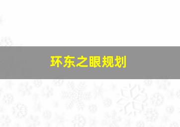 环东之眼规划