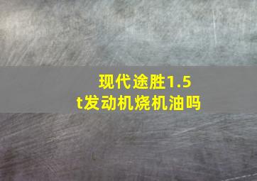 现代途胜1.5t发动机烧机油吗