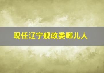 现任辽宁舰政委哪儿人