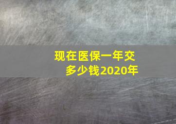 现在医保一年交多少钱2020年