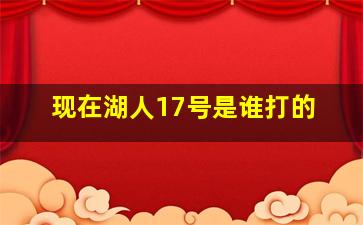 现在湖人17号是谁打的