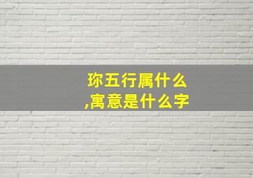 珎五行属什么,寓意是什么字