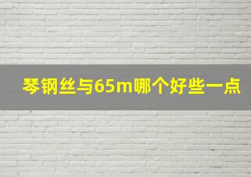 琴钢丝与65m哪个好些一点