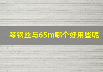 琴钢丝与65m哪个好用些呢