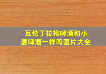 瓦伦丁拉格啤酒和小麦啤酒一样吗图片大全