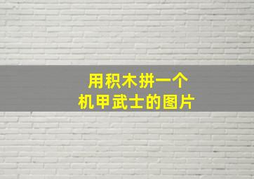 用积木拼一个机甲武士的图片