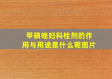 甲硝唑妇科栓剂的作用与用途是什么呢图片