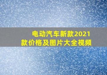 电动汽车新款2021款价格及图片大全视频