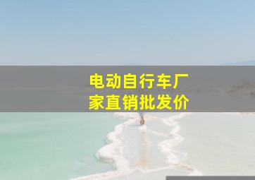 电动自行车厂家直销批发价