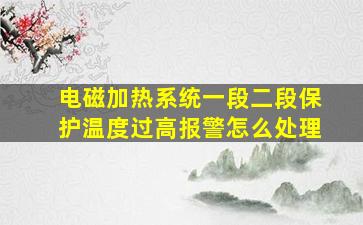 电磁加热系统一段二段保护温度过高报警怎么处理