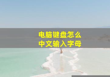 电脑键盘怎么中文输入字母