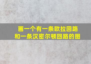 画一个有一条欧拉回路和一条汉密尔顿回路的图