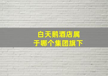 白天鹅酒店属于哪个集团旗下