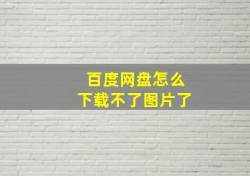 百度网盘怎么下载不了图片了