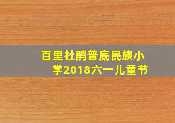 百里杜鹃普底民族小学2018六一儿童节