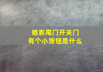 皓影尾门开关门有个小按钮是什么