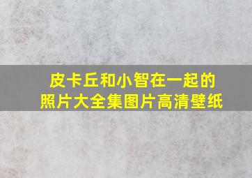 皮卡丘和小智在一起的照片大全集图片高清壁纸