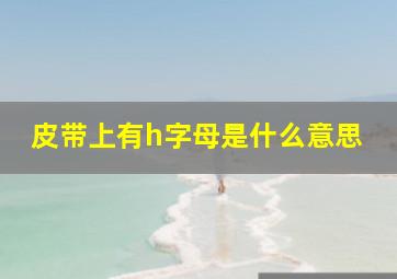 皮带上有h字母是什么意思