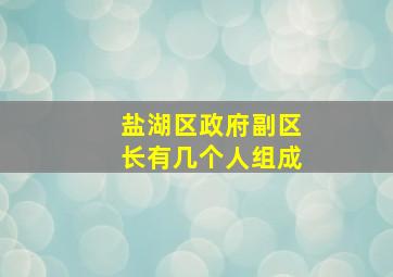 盐湖区政府副区长有几个人组成