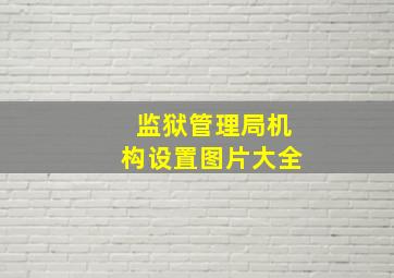 监狱管理局机构设置图片大全