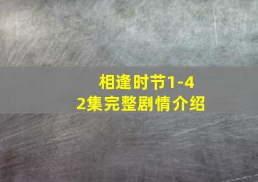 相逢时节1-42集完整剧情介绍