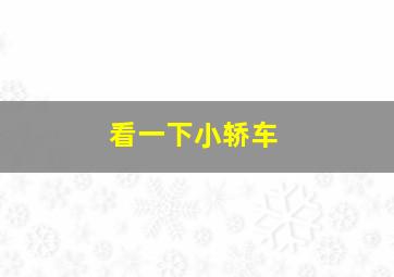 看一下小轿车