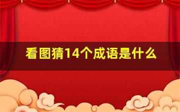 看图猜14个成语是什么