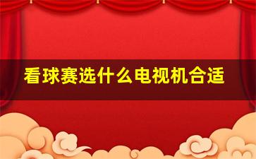 看球赛选什么电视机合适