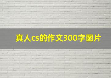 真人cs的作文300字图片