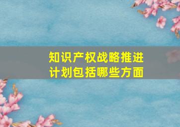 知识产权战略推进计划包括哪些方面